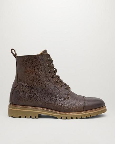 Bottes Belstaff Homme Alperton Marron Cuir Soldes XD8320451